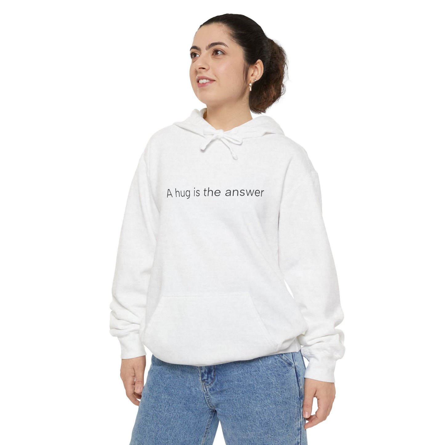 A hug is ... Unisex Garment-Dyed Hoodie