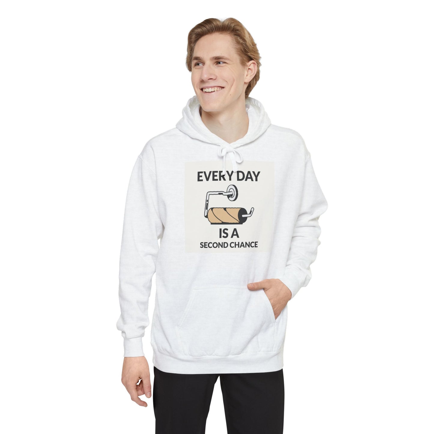 Everyday is a second... Unisex Garment-Dyed Hoodie