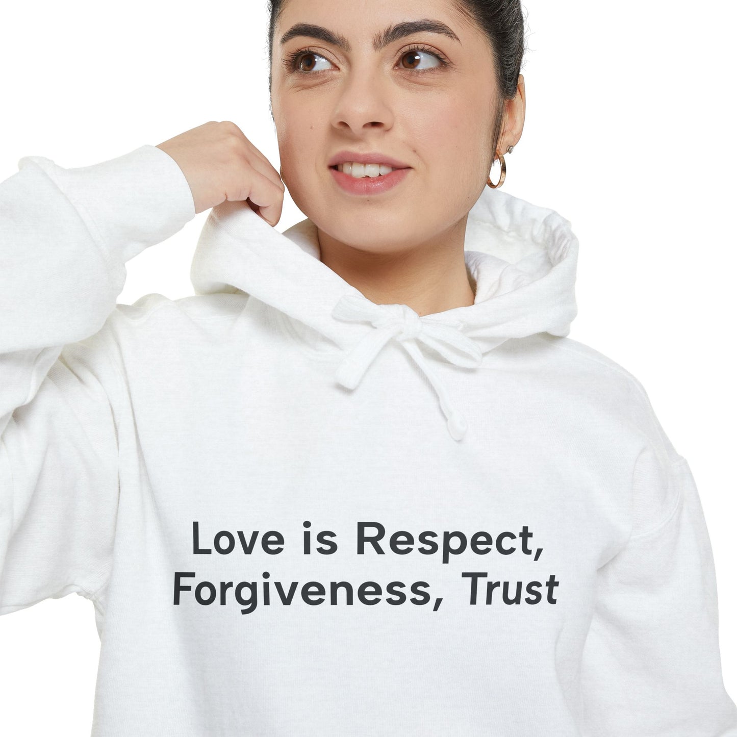 Love is respect, forgiveness...Unisex Garment-Dyed Hoodie