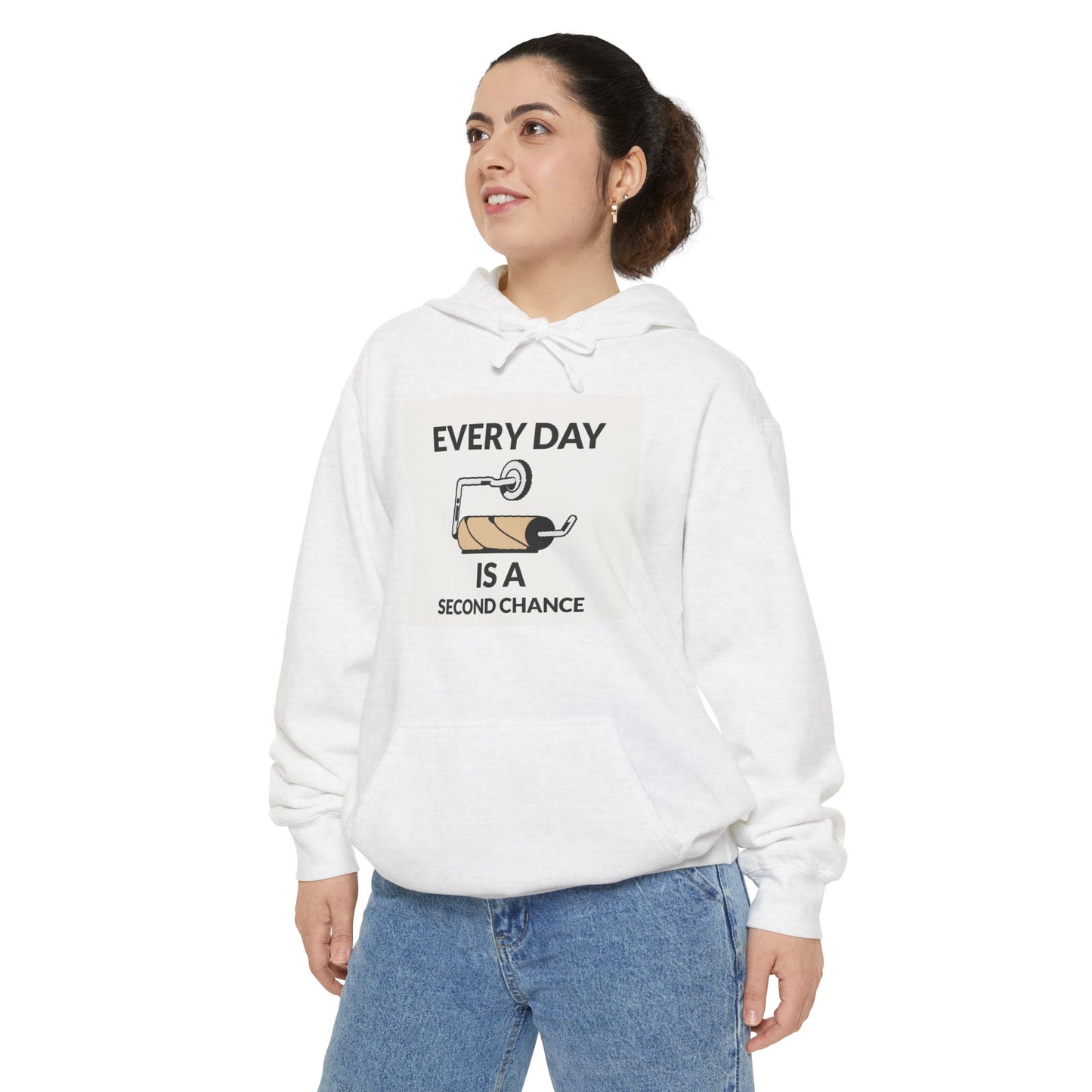 Everyday is a second... Unisex Garment-Dyed Hoodie