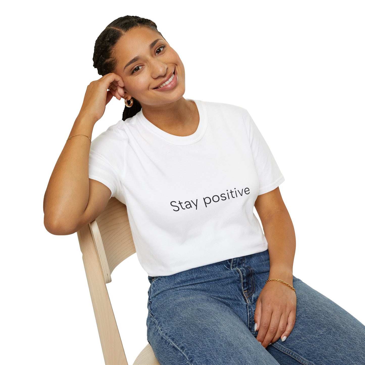 Stay positive...Unisex Softstyle T-Shirt