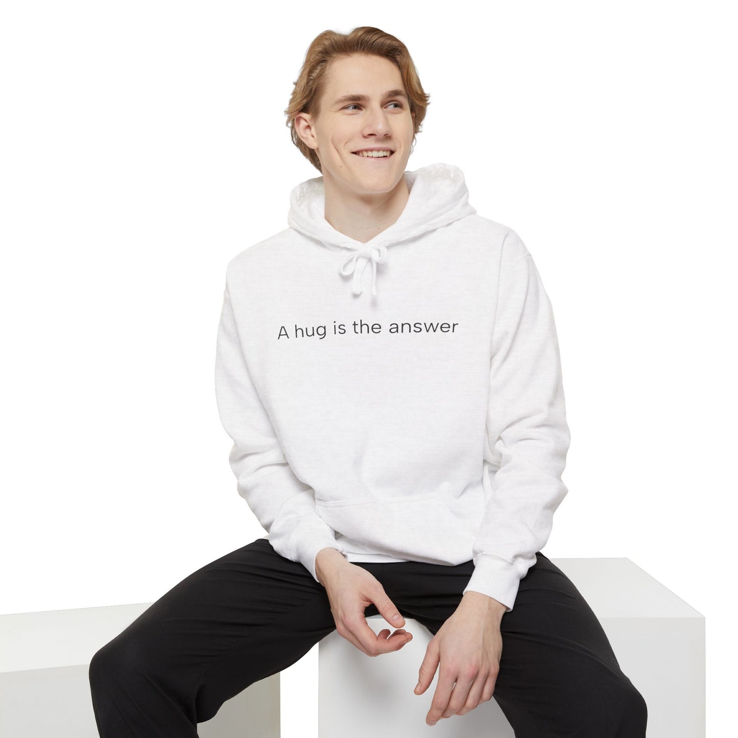 A hug is ... Unisex Garment-Dyed Hoodie