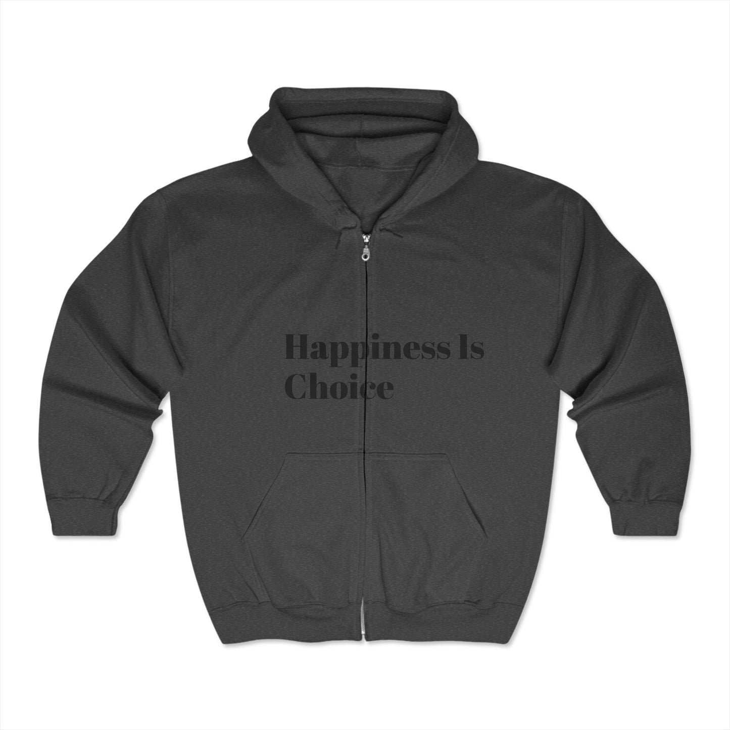 Happiness Is A Choice - Unisex Heavy Blend™ Full Zip Hooded Sweatshirt